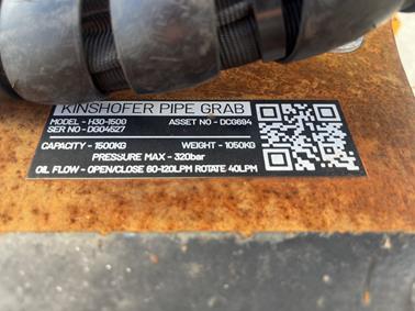 KINSHOFER H30-1500 Rotating Pipe Grab image 17
